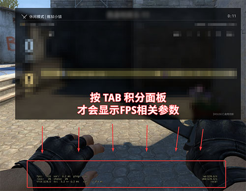 csgo_按tab计分板显示fps